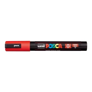 uni-ball, UNI-BALL Posca Marker 1,8-2,5mm PC-5M RED rot, Rundspitze