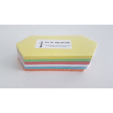 Berec, BEREC Karten 6-farbig ass. 560.SK300 Rhomben 200x95mm 300 Stk.