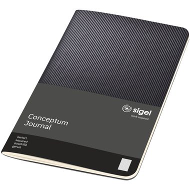 CONCEPTUM, CONCEPTUM Notizheft Softc. A6 CO864 Softw-Oberfl&auml;che,black,kar,