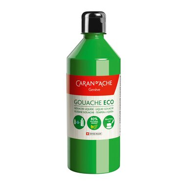 Caran d'Ache, CARAN D'ACHE Deckfarbe Gouache Eco 500ml 2371.230 gr&uuml;n-gelb fluo fl&uuml;ssig