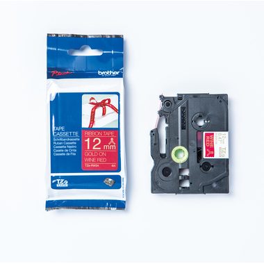 PTOUCH, PTOUCH Band, laminiert gold/rot TZe-RW34 PT-DV600VP 12 mm