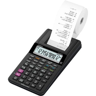 Casio, Casio Portable 12 Digit Printing Calculator (Modell-Nr. HR8RCE-BK)