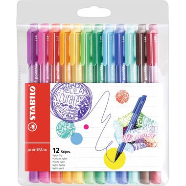STABILO, STABILO Premium-Fineliner 0,8mm 488/1201 pointMax 12 Farben