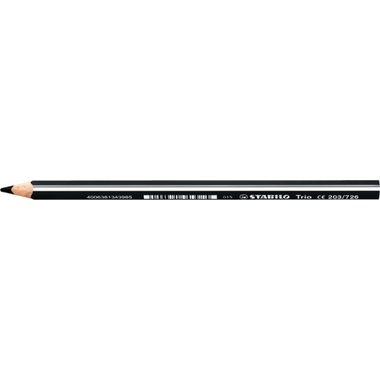 STABILO, STABILO Farbstift ergonomisch 4,2mm 203/750 Trio dick schwarz