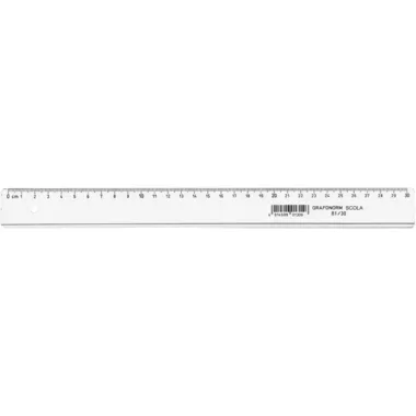 DUX, DUX Flachlineal SCOLA 30cm 81/30 Polystyrol
