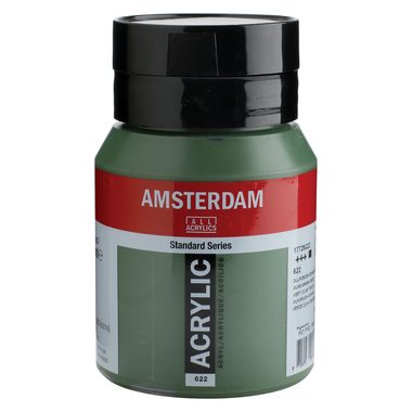 Amsterdam, Acrylfarbe Amsterdam 500ml 17726222 olivgr&uuml;n d.