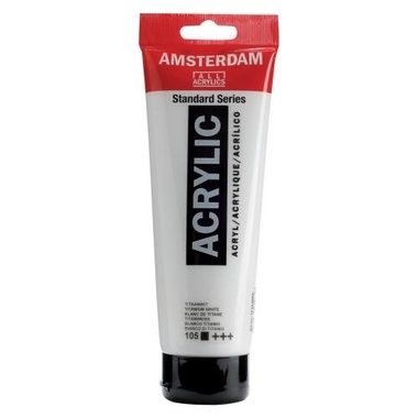 Amsterdam, Acrylfarbe Amsterdam 250ml 17121050 tit.weiss