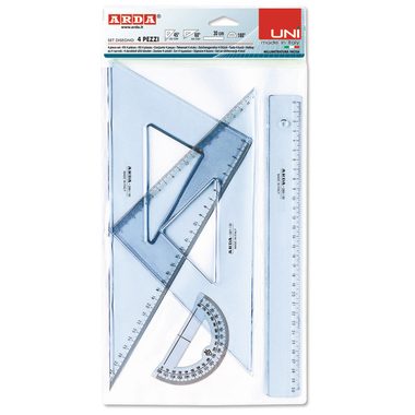 Arda, ARDA Zeichenset Set 30cm 70430SS UNI, 4 St&uuml;ck
