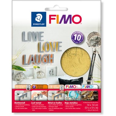 STAEDTLER, FIMO Blattmetall 14x14cm 878111 gold