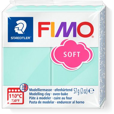 STAEDTLER, FIMO Modelliermasse soft 8020-505 Pastell mint 57g