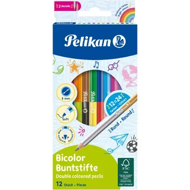 Pelikan, PELIKAN Buntstifte Bicolor 700146 12 Stiften