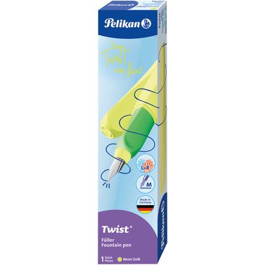 Pelikan, PELIKAN Twist F&uuml;llhalter Feder M 807272 Neon Gelb