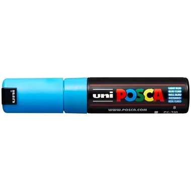uni-ball, UNI-BALL Posca Marker 4.5-5.5mm PC7MLIGHTBLU hellblau, Rundspitze