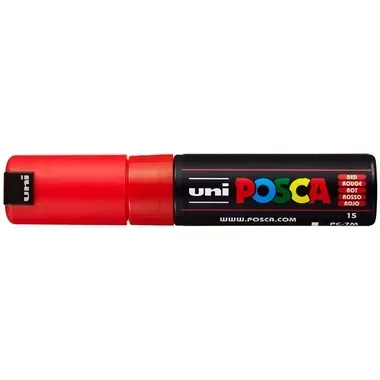 uni-ball, UNI-BALL Posca Marker 4.5-5.5mm PC-7M RED rot, Rundspitze