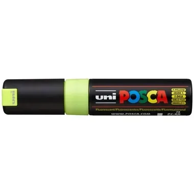 uni-ball, UNI-BALL Posca Marker 8mm PC8K F.YELLO fluo gelb, Keilspitze