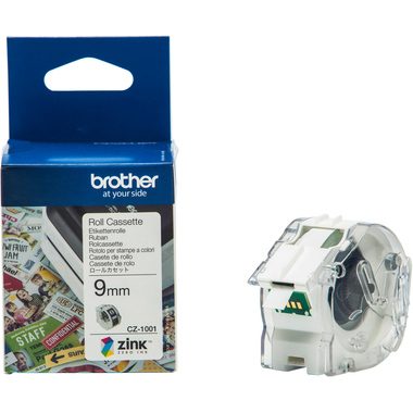 Brother, BROTHER Colour Paper Tape 9mm/5m CZ-1001 VC-500W Compact Label Printer