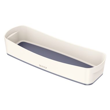 Leitz, LEITZ MyBox Aufbewahrungsschale 52581001 l&auml;nglich weiss/grau