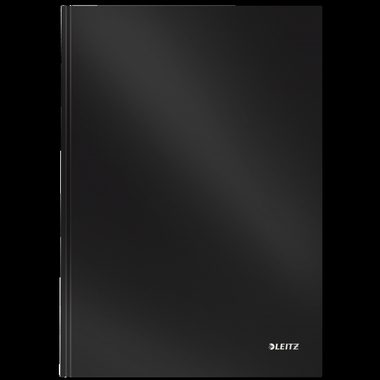 Leitz, LEITZ Notizbuch Solid, Hardcover A4 46650095 liniert schwarz