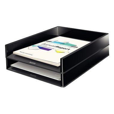 Leitz, LEITZ Briefkorb Duo Color 53610095 schwarz