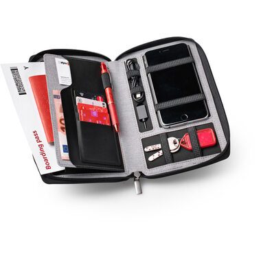 dufco, DUFCO Reisemappe mit Powerbank 48-2006.000 4000 mAH, grau