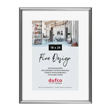 dufco, DUFCO Bilderrahmen 18x24cm 1400.40026 Fine Design silber