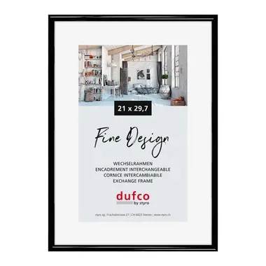 dufco, DUFCO Bilderrahmen 21x29.7cm 1400.40051 Fine Design schwarz