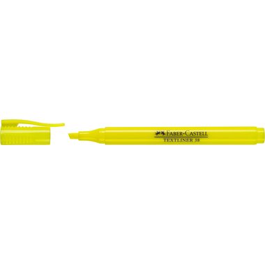 Faber-Castell, FABER-CASTELL Textmarker 38 1-4mm 157707 gelb