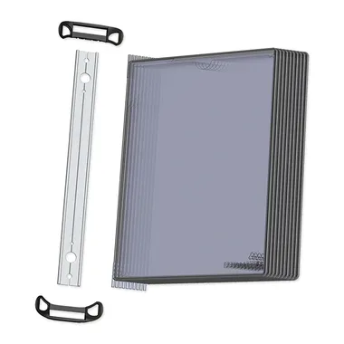 T-DISPLAY, T-DISPLAY Wandelement Tarifold PRO A4 6920303 schwarz, PP 10 Tafeln