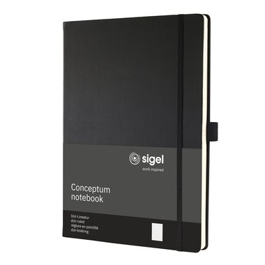 CONCEPTUM, CONCEPTUM Notizbuch A4 CO108 black, Dot-Lineatur, 194 S.