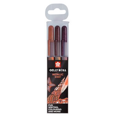 Sakura, SAKURA Gelly Roll 0.5mm POXPGBMET3D Metallic Nature 3 St&uuml;ck