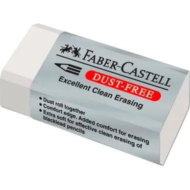 Faber-Castell, FABER-CASTELL Radierer Dust-free 187130 weiss