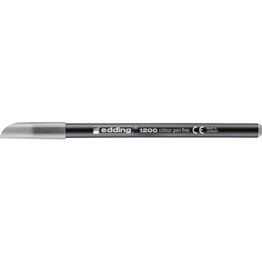 edding, EDDING Faserschreiber 1200 0,5-1mm 1200-026 Pastell, silbergrau