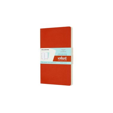 MOLESKINE Notizheft 2x 21x13cm 620534 blanko, korall/marine, 96 S.