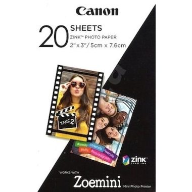 Canon, CANON ZINK Papier 50x75mm ZP-2030 20 Blatt