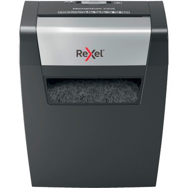 Rexel, Rexel Momentum X406 Aktenvernichter Partikelschnitt Sicherheitsstufe P-4 6 Blatt