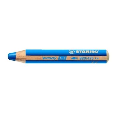 STABILO, STABILO Farbstifte Woody 3 in 1 880/425 mittelblau