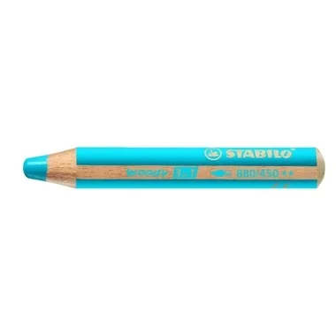STABILO, STABILO Farbstifte Woody 3 in 1 880/450 cyanblau