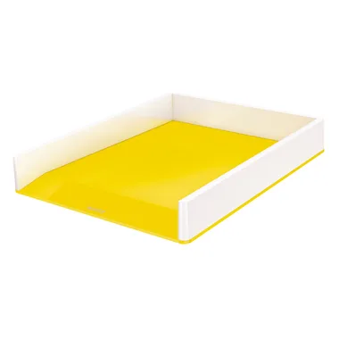 Leitz, LEITZ Briefkorb WOW A4 5361-10-16 weiss/gelb