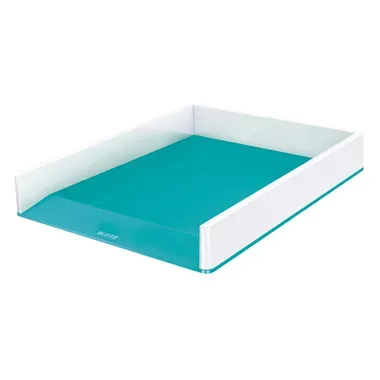 Leitz, LEITZ Briefkorb WOW A4 5361-10-51 weiss/eisblau