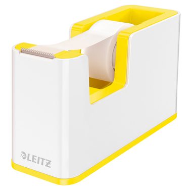 Leitz, LEITZ Klebebandabroller WOW 5364-10-16 weiss/gelb
