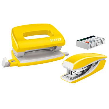 Leitz, LEITZ Locher/Hefter NewNeXXt WOW 5561-20-16 gelb Set