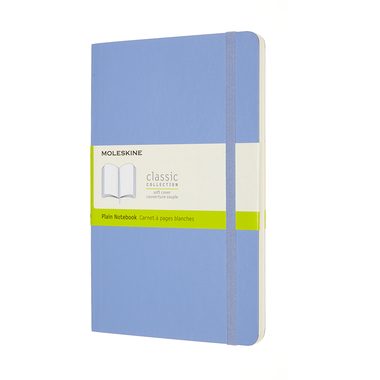 MOLESKINE, MOLESKINE Notizbuch SC L/A5 850949 blanko,hortensienblau,192 S.