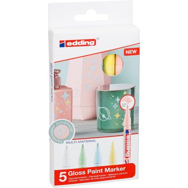 edding, EDDING Gloss Paintmarker 751 1-2mm 751-E5-pas pastell 5 St&uuml;ck