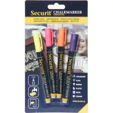 SECURIT, SECURIT Kreidestift 1-2mm BL-SMA100-V4-TRO 4 Farben ass.