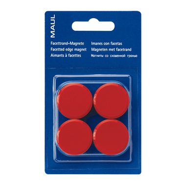 Maul, MAUL Magnete 30mm 6177225 rot 4 St&uuml;ck