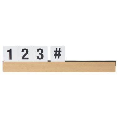 SECURIT, SECURIT Buchstabenleiste, Set 1m LES-TE-100 teak 2.5x100x1cm