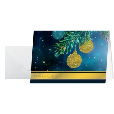 Sigel, SIGEL Weihnachts-Karte/Couvert A6/A5 DS065 220+100g, Glitter 10+10 St&uuml;ck