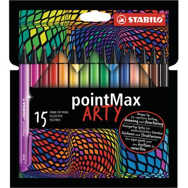 STABILO, STABILO Fasermaler pointMax Arty 488/15-1-20 15 St&uuml;ck ass.