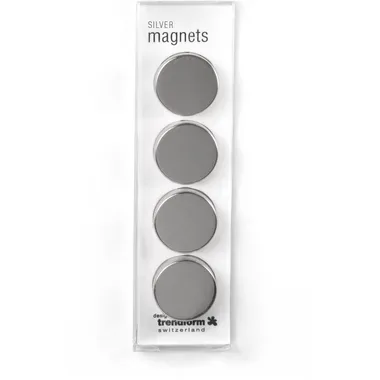trendform, TRENDFORM Magnete SILVER TF2735 silber 4 St&uuml;ck