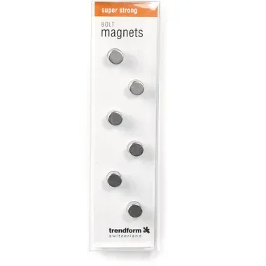 trendform, TRENDFORM Magnete BOLT CA2008 silber 6 St&uuml;ck